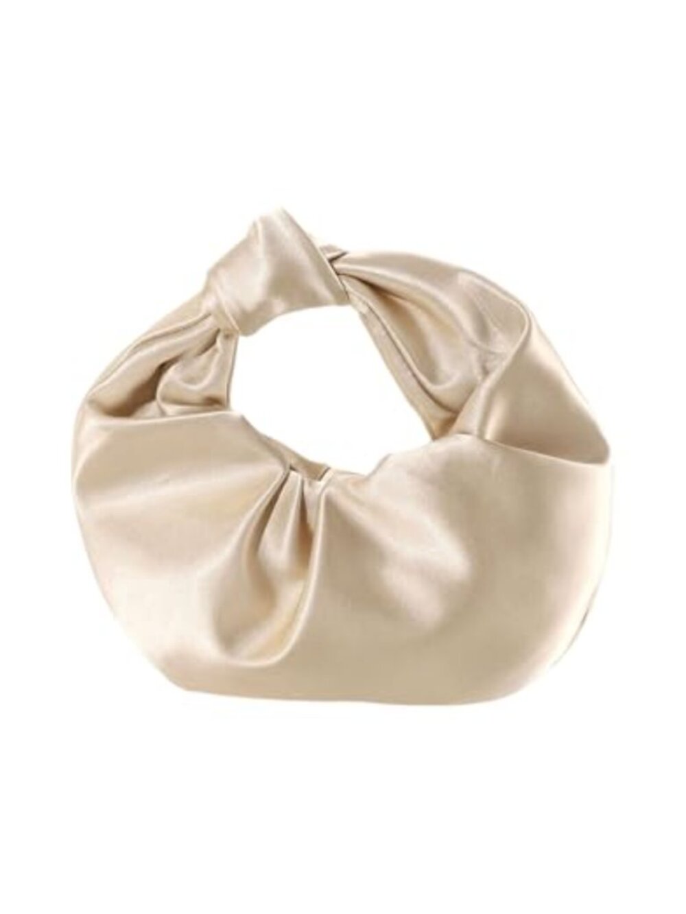 Satin Ruched Clutch Purse Knot Evening Bag Mini Wedding Guest Handbag